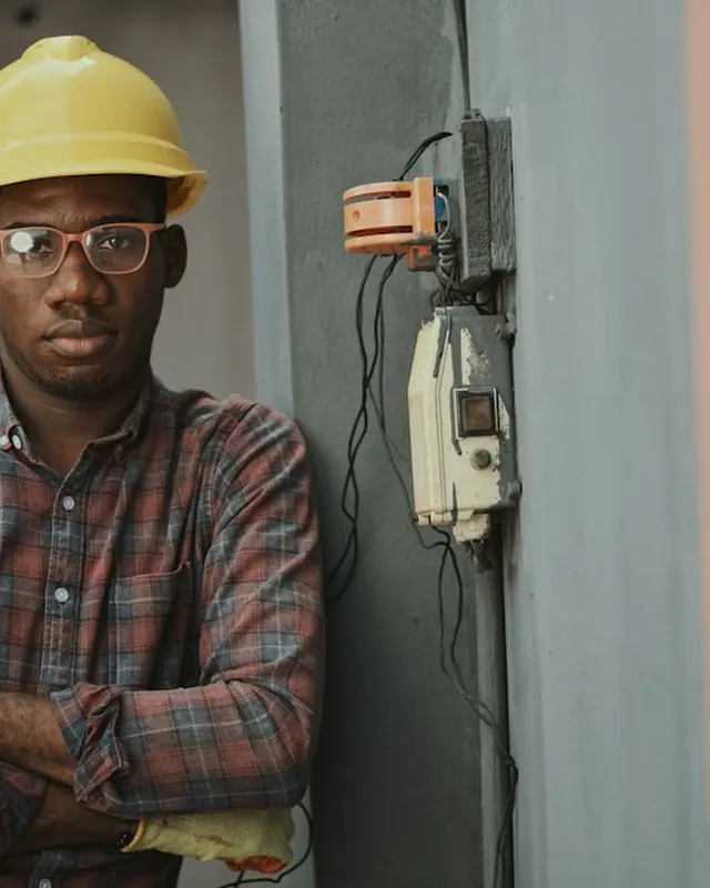 A site engineer at work